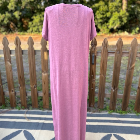 NWT Old Navy Pink Rose Maxi Dress - Medium - Picture 4 of 8